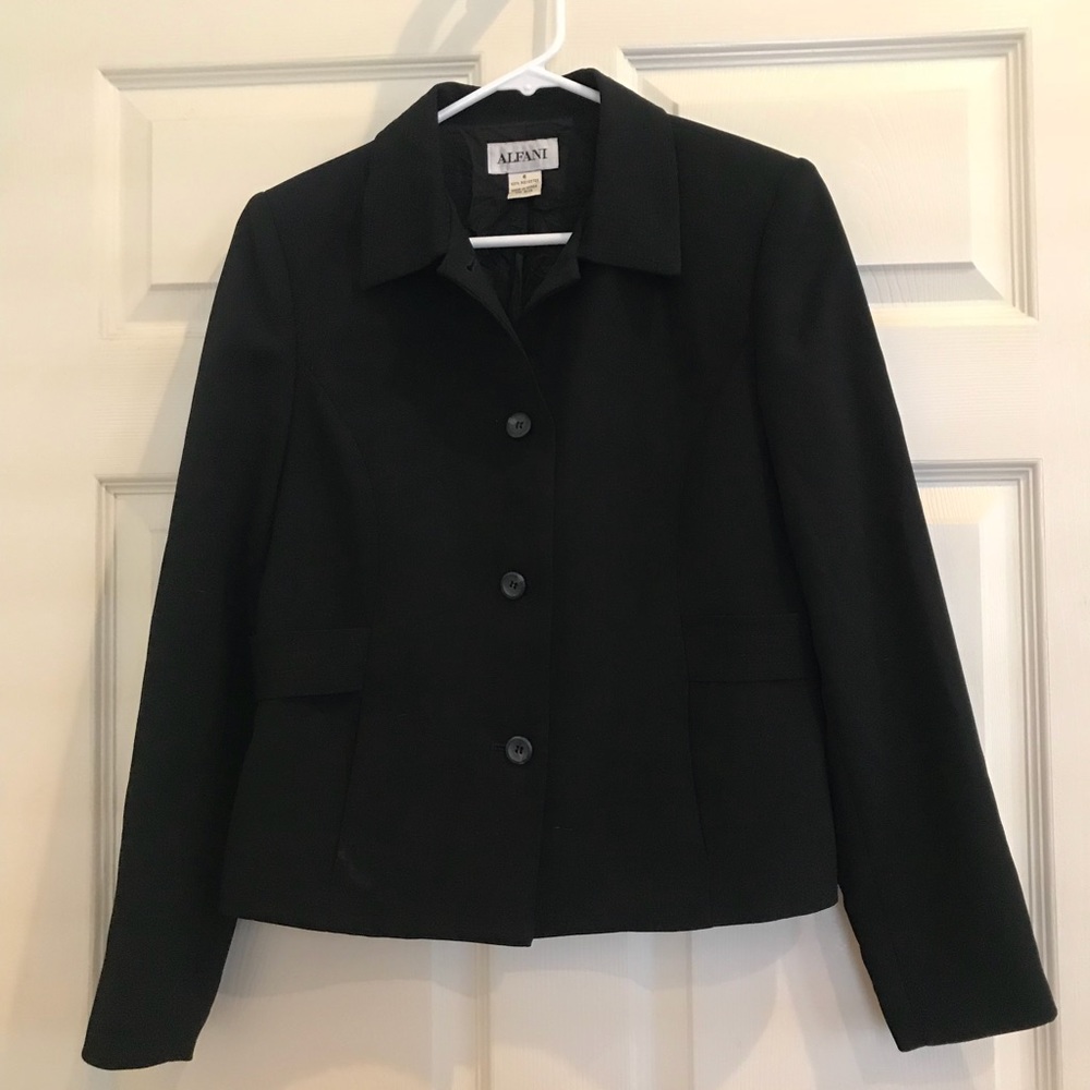 Alfani Lined Black blazer - Picture 2 of 9